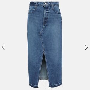 Frame denim The Midaxi denim midi skirt